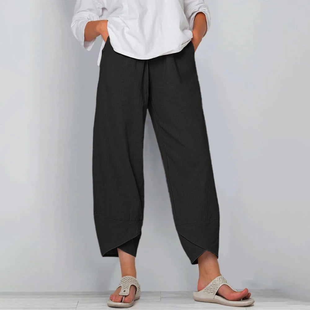 ZARA - VINTAGE COTTON LINEN HAREM PANTS