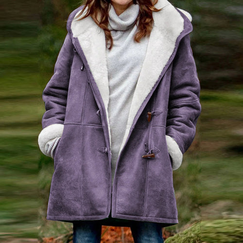 Daphne – Women’s Vintage Fleece Hooded Winter Coat