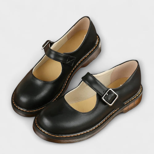 MADELINE - VINTAGE MARY JANE LEATHER SHOES