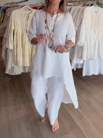 Freida - Casual Linen Dress