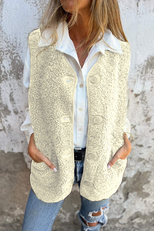 Clarissa – Women’s Solid Colour Sleeveless Fleece Vest
