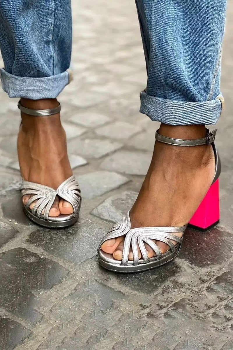 Seraphina | Handcrafted Sandals with Chunky Heel