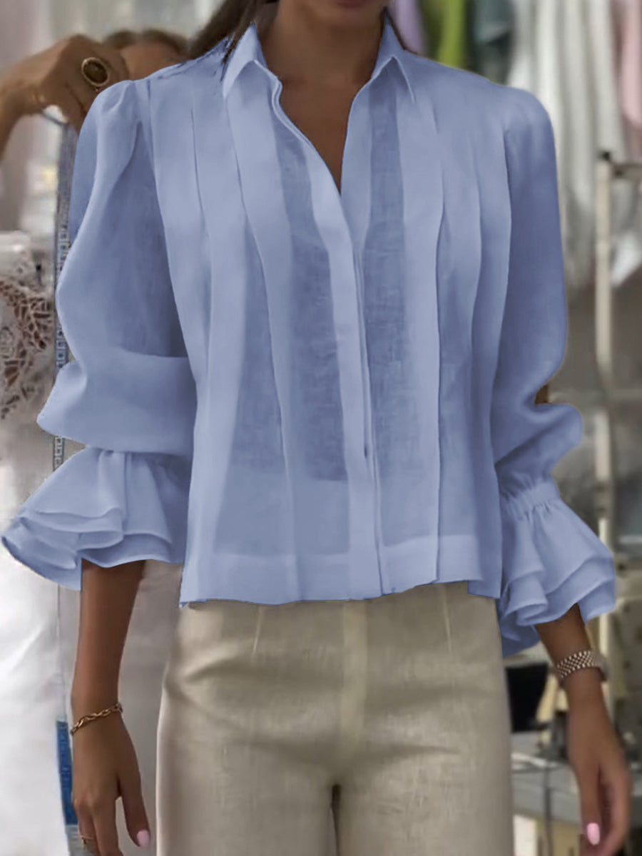 Verena – Lumière Lapel Blouse