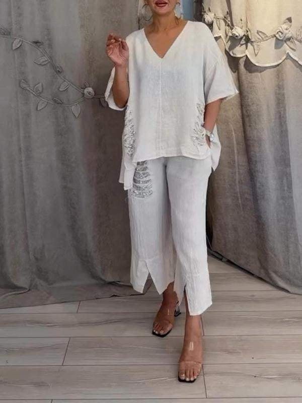 BIANCA | Elegant Two-Piece Summer Set for Sunny Days