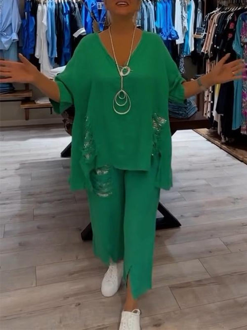 BIANCA | Elegant Two-Piece Summer Set for Sunny Days