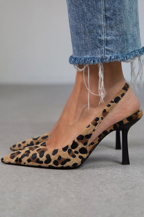 Liora | Handmade Leopard Print Heels