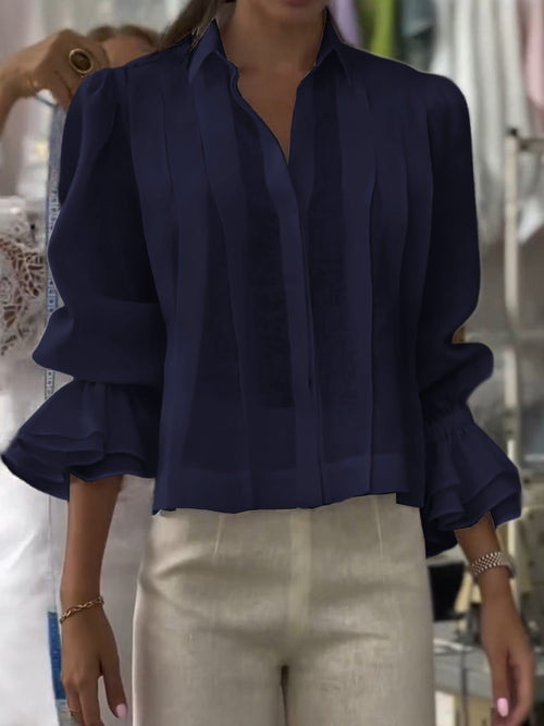 Verena – Lumière Lapel Blouse