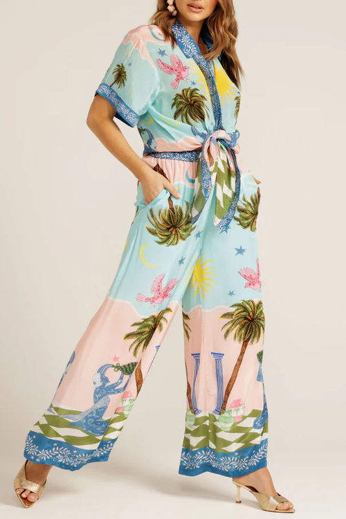 Cree Ethnic Hand-Painted Print Loose set