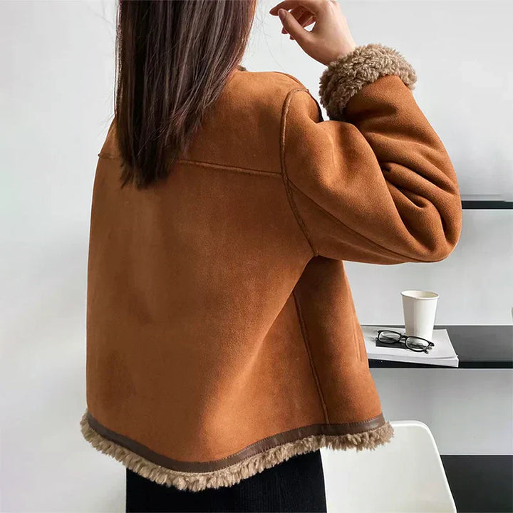 London™ Luxe – Shearling Buttoned Coat