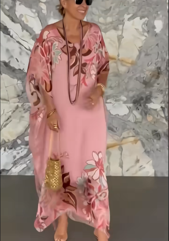 Isla | Bohemian Floral Kaftan Dress