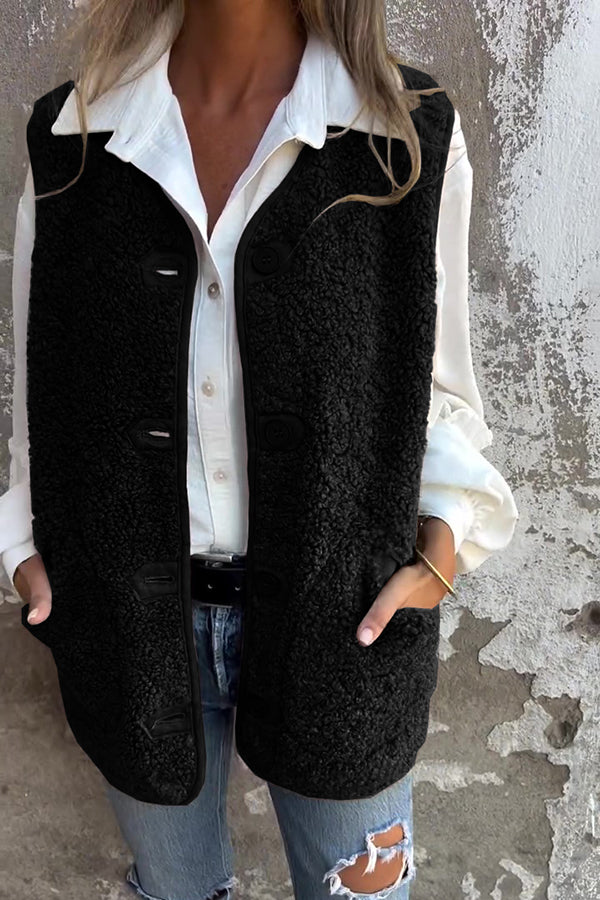 Clarissa – Women’s Solid Colour Sleeveless Fleece Vest