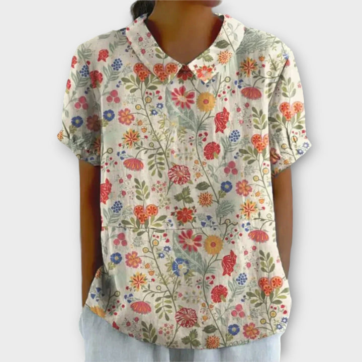 Clava - Stylish Casual Floral Blouse