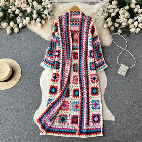 Silvia™ - Colourful Knitted Cardigan