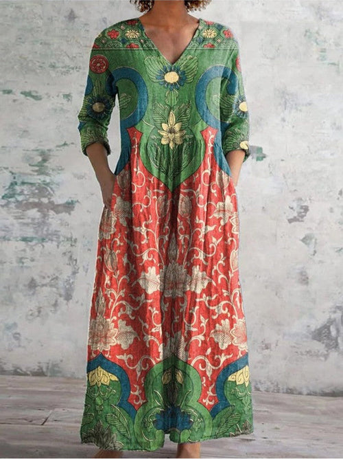 Judith | Vintage Floral Maxi Dress