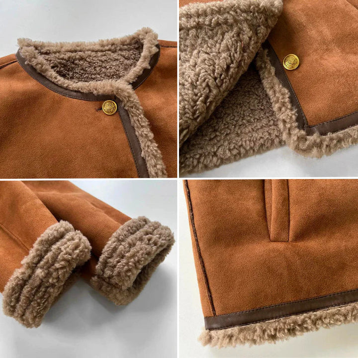 London™ Luxe – Shearling Buttoned Coat