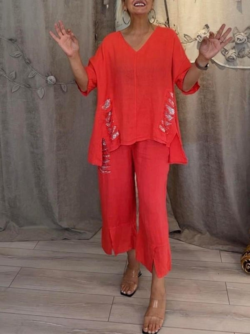 BIANCA | Elegant Two-Piece Summer Set for Sunny Days