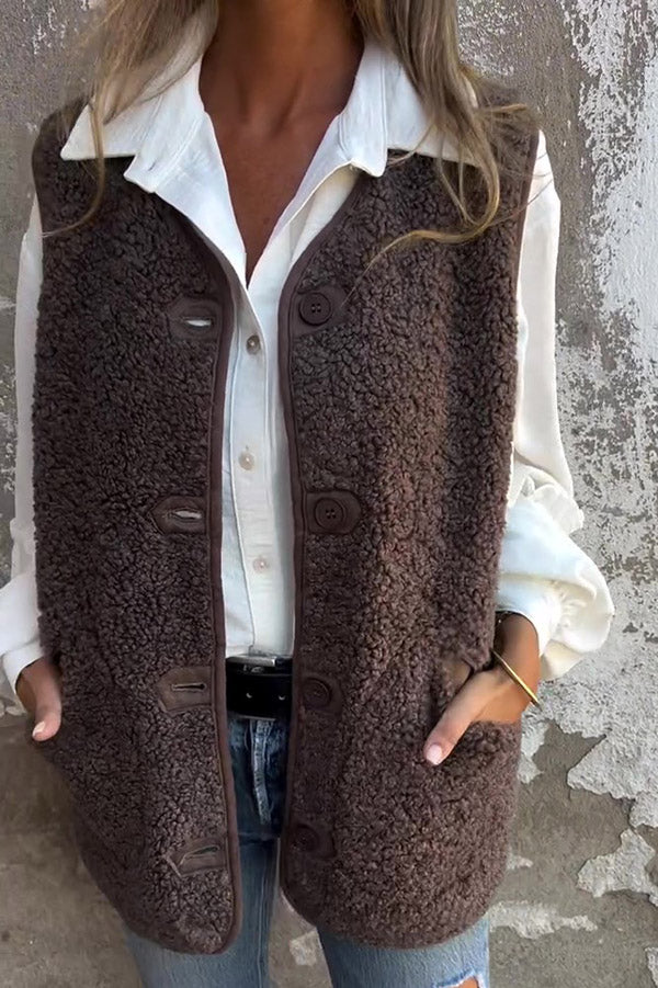 Clarissa – Women’s Solid Colour Sleeveless Fleece Vest