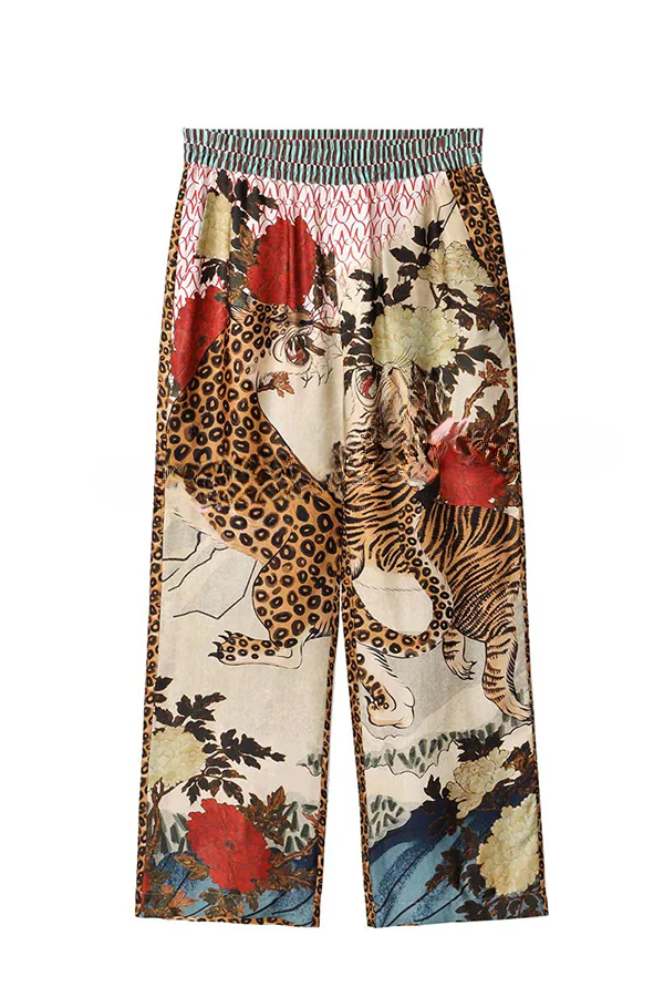 Savanna™ Tropical Tiger Print Shirt & Pants Set