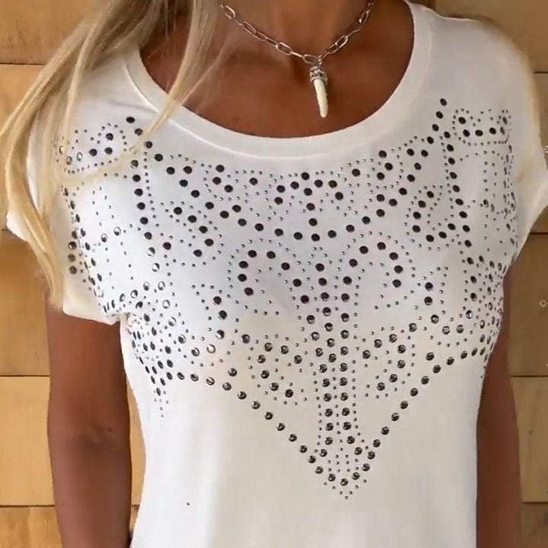 Helena – Chic playful short sleeve T-shirt