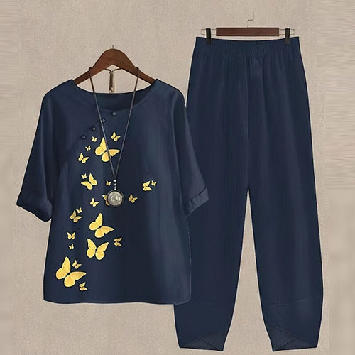 Liv - Elegant and Comfortable Shirt and Pants Set