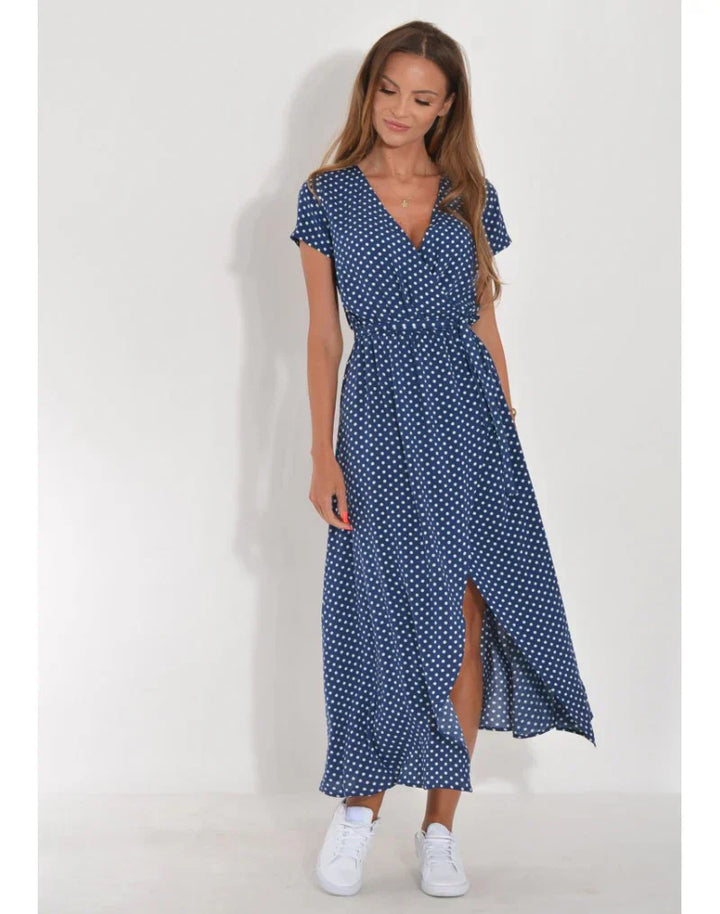 EVA | Elegant Dress with V-Neck and Tummy Coverage