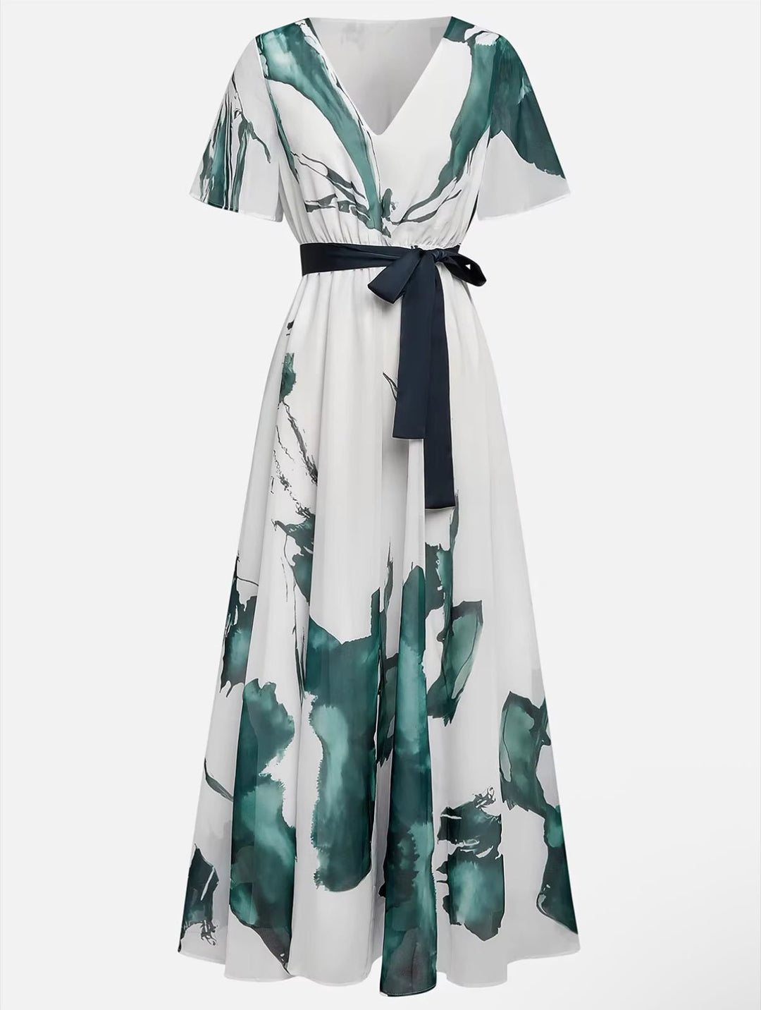 Lusso Vita™ | Watercolour Effect Maxi Dress