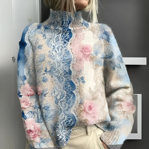 Lara | Elegant Floral Patterned Jumper