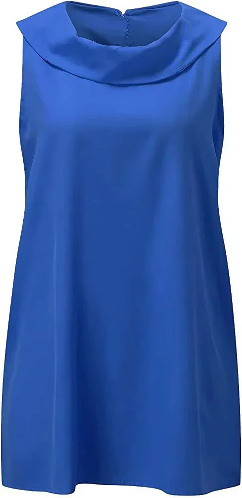 Liliana™ Linen frilled collar dress