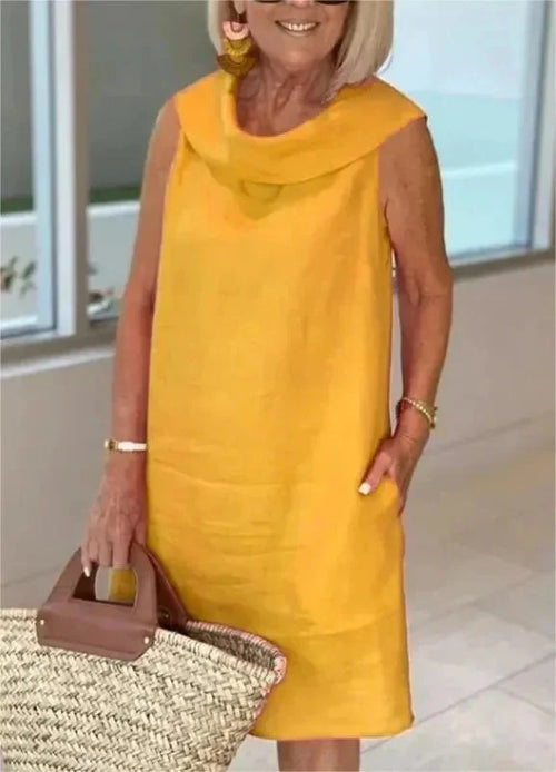 Liliana™ frilled collar dress