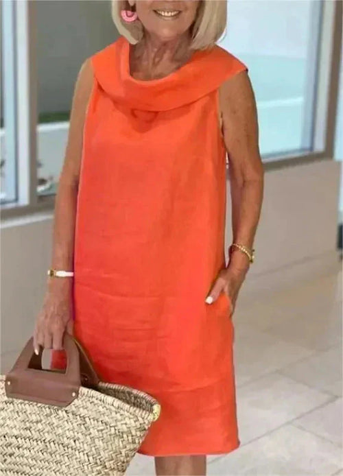 Liliana™ frilled collar dress