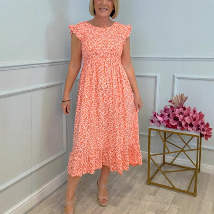 Dixi – Feminine floral high-waisted summer dress