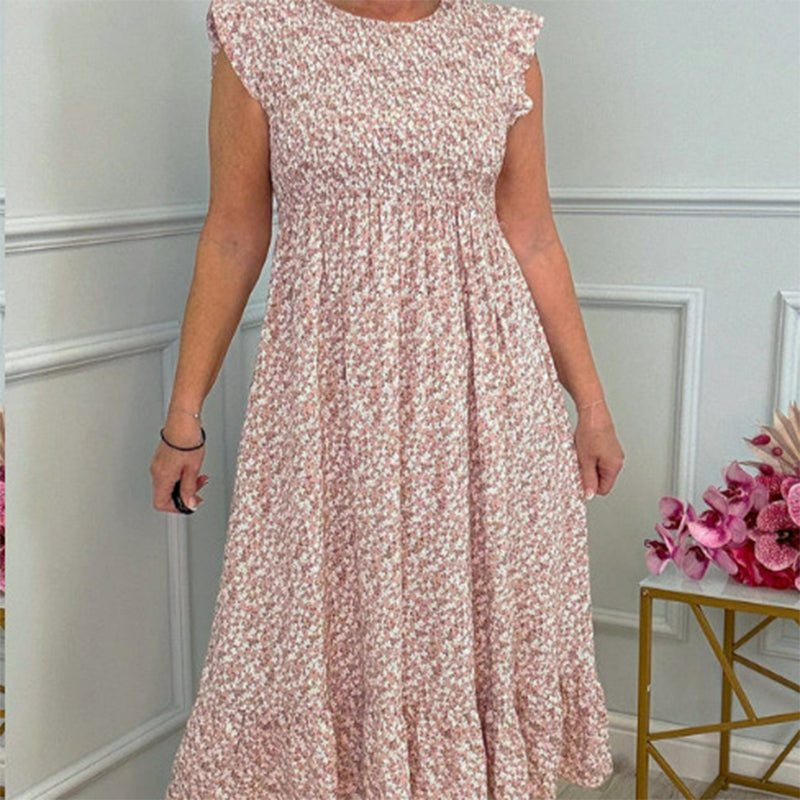 Dixi – Feminine floral high-waisted summer dress