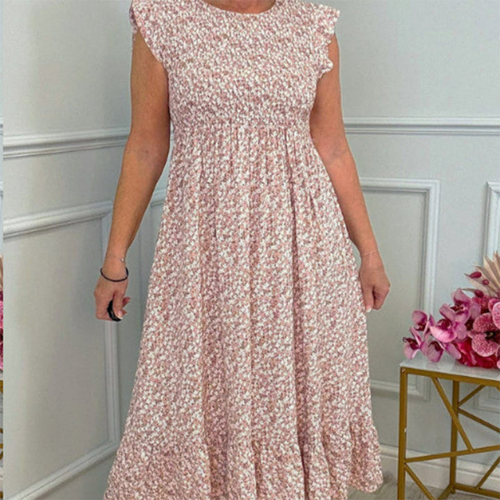 Dixi – Feminine floral high-waisted summer dress
