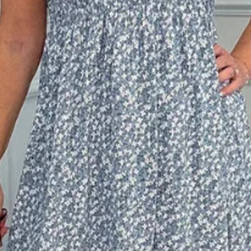 Dixi – Feminine floral high-waisted summer dress