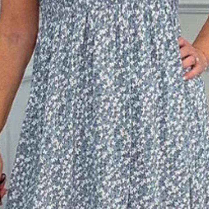 Dixi – Feminine floral high-waisted summer dress