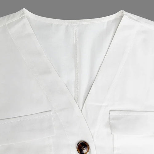 Corinne – Effortless elegant V-neck wide-leg jumpsuit